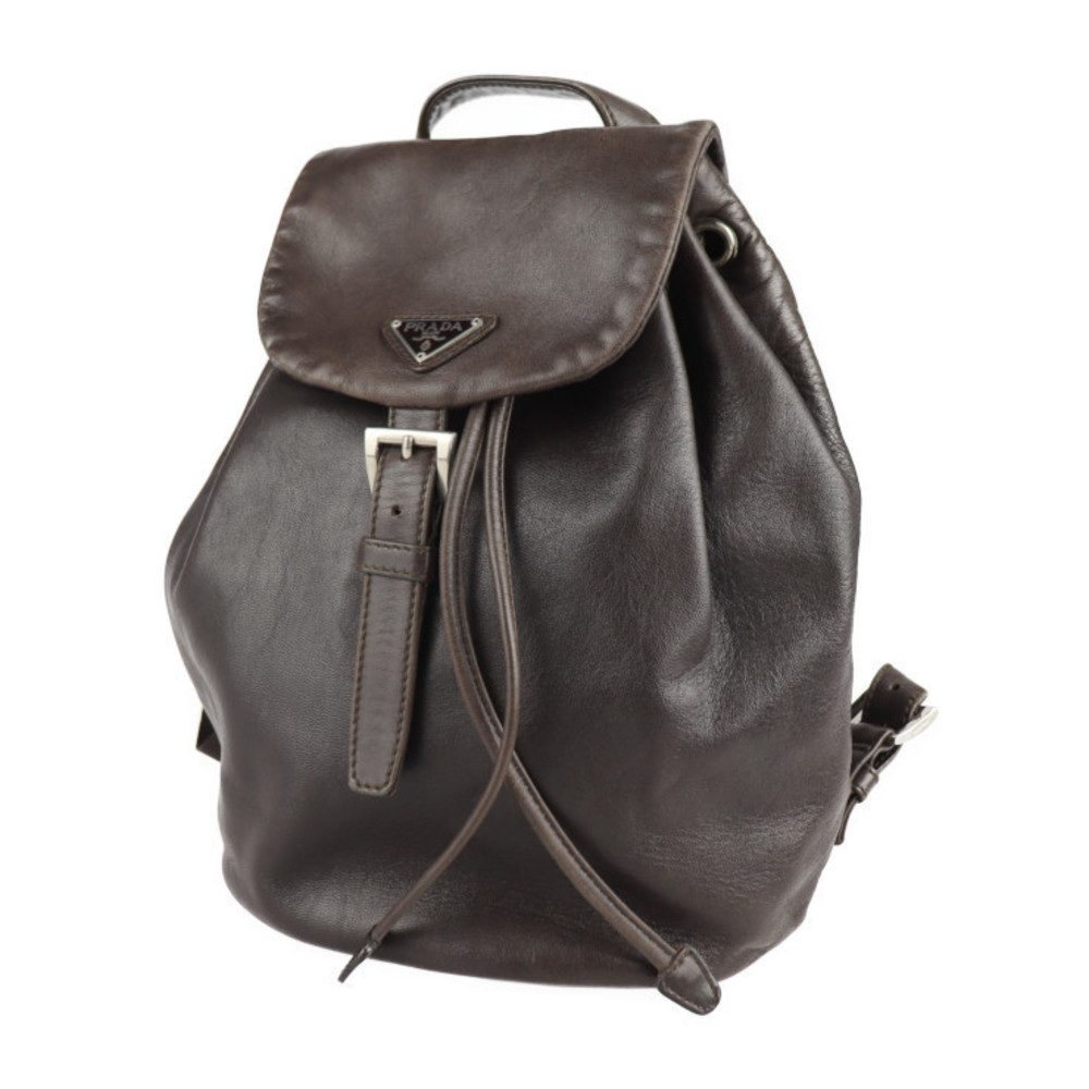 Prada Mini Backpack Leather Brown - image 1